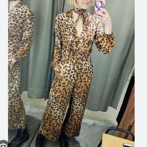 NWT & Other Stories Long Sleeve Leopard Print Women’s Jumpsuit
